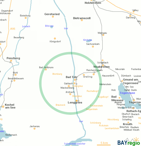 map of Bad Tölz